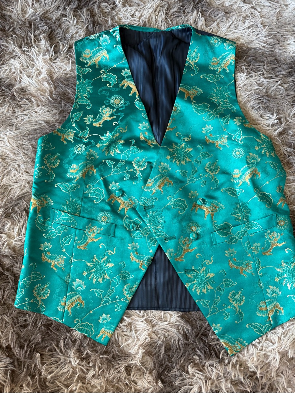 Green Men's Dress Vest